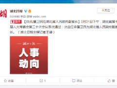 董卫民任湖北省副省长