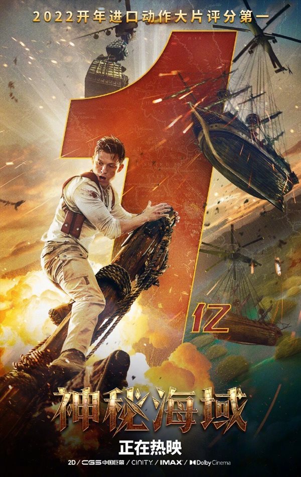 豆瓣评分6.1!《神秘海域》电影中国内地票房突破1亿