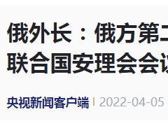 “俄罗斯第二次尝试要求，没有取得成功”