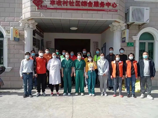 武汉六院援沪队。图片来源:武汉六院