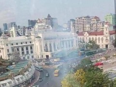 缅甸仰光市政厅泼水台附近发生爆炸 暂无人员伤亡