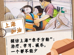 海报描绘上海“亲子方舱”