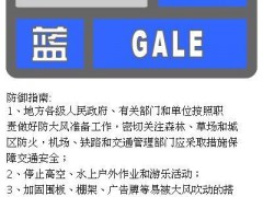 北京发布大风蓝色预警：阵风六七级，外出注意防风和出行安全