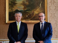 中国政府朝鲜半岛事务特别代表刘晓明访问法国