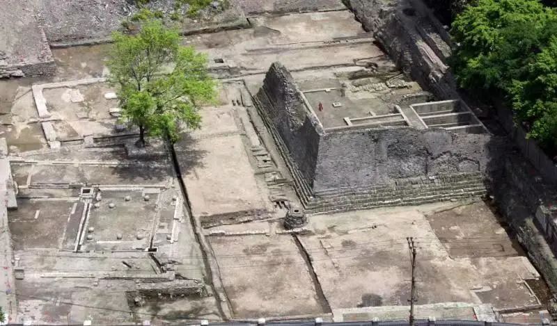 老鼓楼衙署遗址—宋代高台建筑基址及周边遗迹。 重庆市文物考古研究院 供图