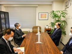 驻日本大使孔铉佑会见日本国际贸易促进协会会长河野洋平