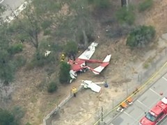 美国加州一小型飞机坠毁 致1人死亡
