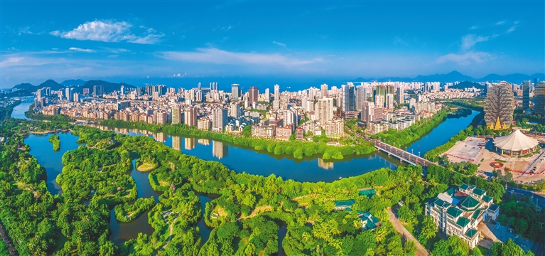 三亚市城区。 （三亚市吉阳区委宣传部供图）