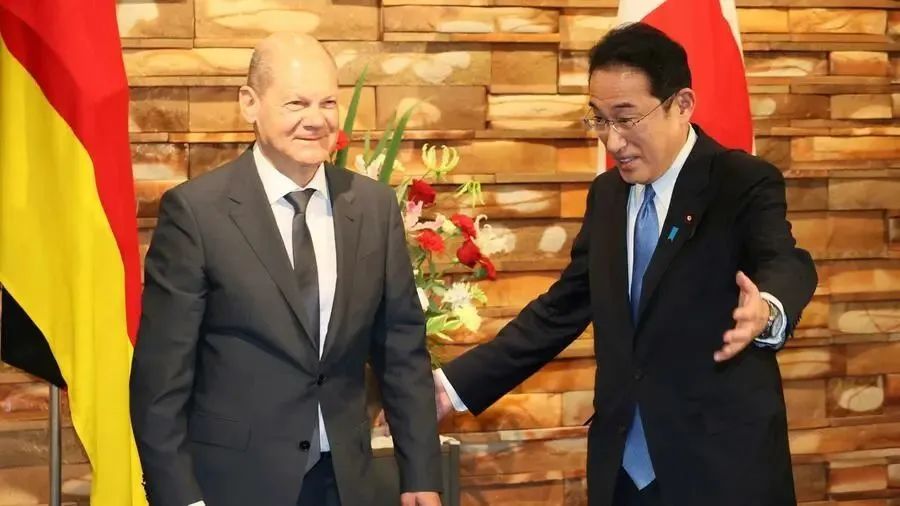 朔尔茨访日,日本首相岸田文雄殷勤接待