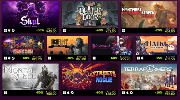 Steam特惠活动 屡败屡战游戏节,《仁王》 新史低
