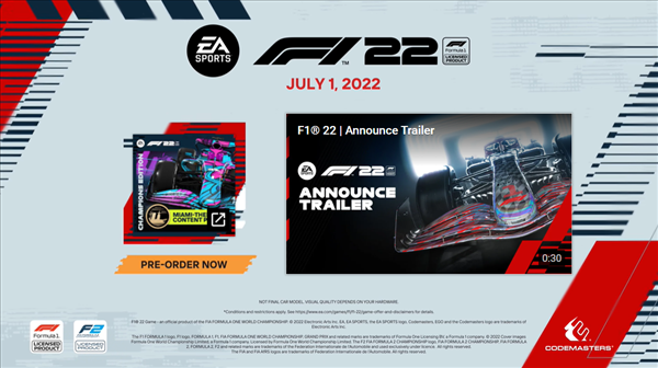 《F1 2022》新赛道宣传片 19个弯道,三个DRS区域