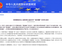 欧洲议会通过涉华“器官强摘”决议，中国使团：只能说明它已成为散布虚假信息的场所