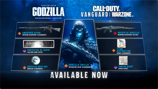 《COD:战区》哥斯拉捆绑包预告 内含皮肤及蓝图