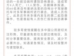 多哥北部发生袭击事件 中国使馆发布安全提醒