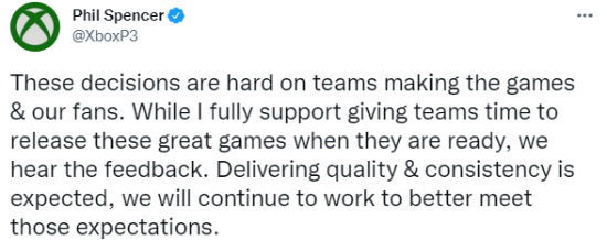 Xbox老大:《星空》《猩红陷落》延期是为了体验更好