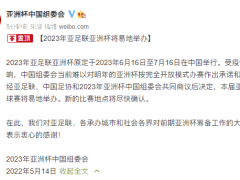 2023年亚足联亚洲杯将易地举办