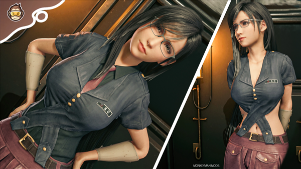 衣服不错,现在是我的了!FF7蒂法换娜瑶衣服MOD