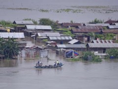 印度阿萨姆邦洪水淹没大片农田：致3人死亡 5.7万人受灾