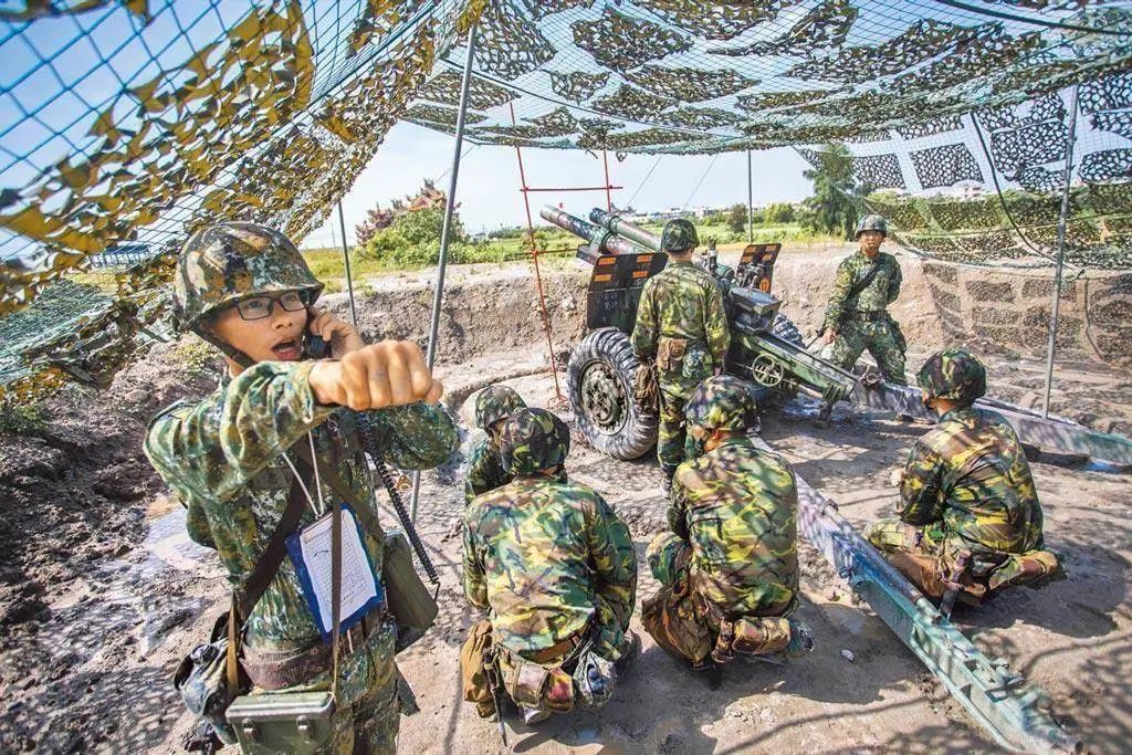 台军炮兵演练。图源:台媒