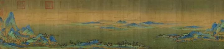 △《千里江山图》局部
