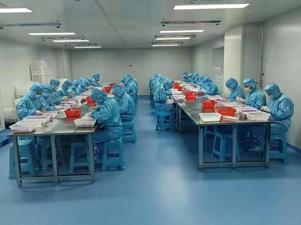 位于北京市大兴区的热景生物生产线。(受访者供图)