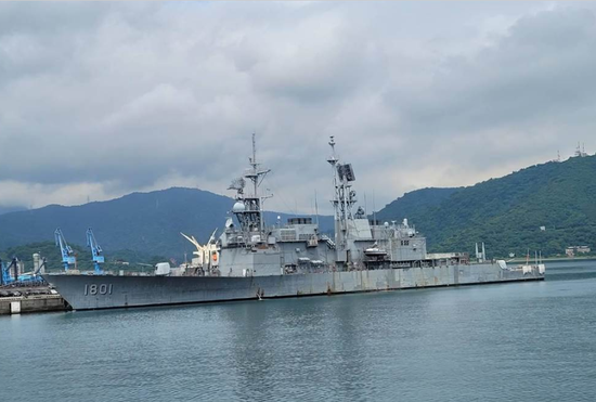 台海军“基隆舰”(DDG-1801)资料图(中时新闻网)
