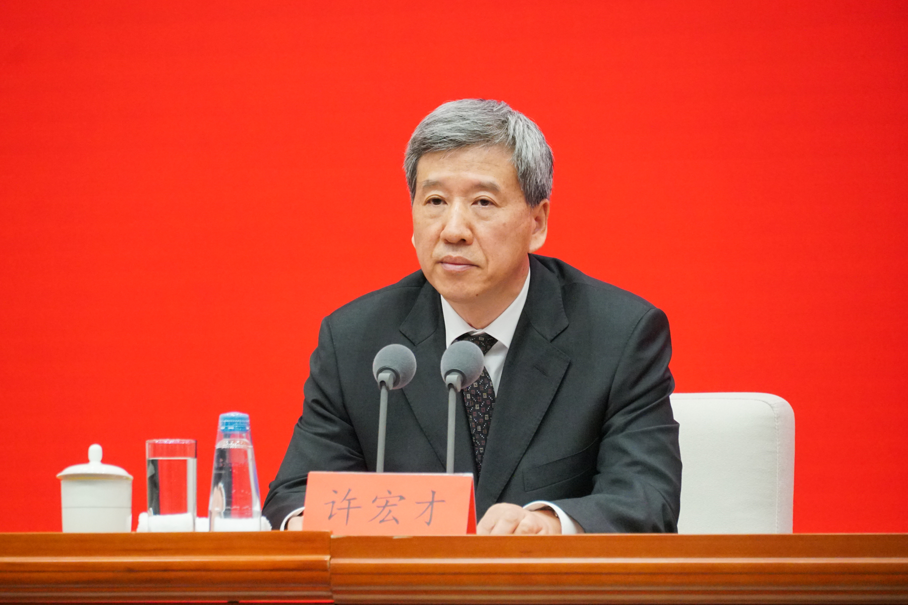 财政部副部长许宏才 澎湃新闻记者 周頔 摄