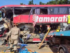 巴西一公共汽车与拖车相撞 已造成11人死亡