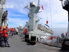 视频｜直击蓝水海军"战力倍增器" 海上伴随式保障演练