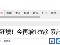台媒：台“总统府”今再增1例新冠确诊病例，累计117人感染