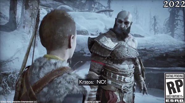 《战神:诸神黄昏》2021、2022早期图形及声音对比