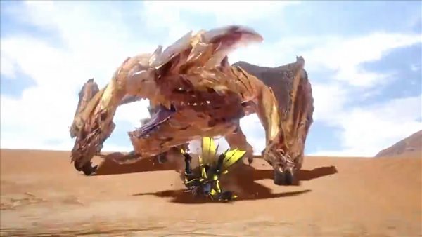 《怪物猎人:崛起 曙光》战斗演示 激战熔翁龙/千刃龙