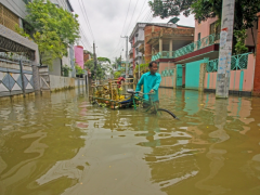 暴雨致孟加拉国和印度部分地区出现洪涝灾害 至少57人死亡