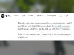 24小时内3起校园毕业典礼枪击 美媒：这是美国枪支暴力持续的标志