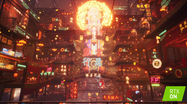 3D横版动作《生死轮回》光追DLSS演示 赛博朋克龙城