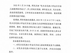 甘肃张掖民乐县一幼儿园教师体罚学生被解聘，上级管理小学校长被免职