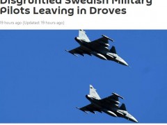 外媒：因对工资、职业发展不满，瑞典空军大量飞行员选择离开