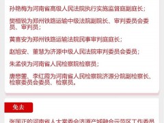 河南省人大常委会任免名单