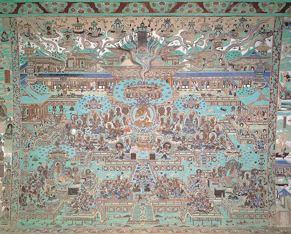 莫高窟第148窟壁画。敦煌研究院供图