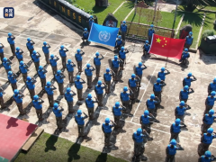 中国第25批赴刚果（金）维和工兵分队开展第20个国际维和人员日纪念活动