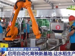 江苏启用自动化育秧新基地 让水稻生产更高效