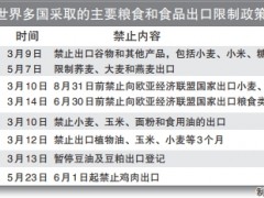 20多国先后出手！粮食禁令“多米诺骨牌”波及中国，专家解读！