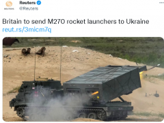 英媒：英国即将给乌克兰提供射程可达80公里的M270火箭炮