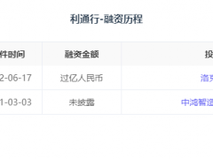 「利通行」获超亿元投资，洛克资本投资
