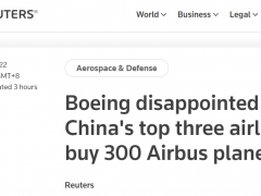 中国三大航司订购292架空客飞机后，美国波音公司果然坐不住了