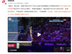 最后一跳决胜！杨健夺跳水男子10米台金牌 杨昊摘铜