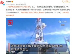 俄罗斯发现约8200万吨石油