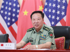 李作成与美军参联会主席米莱视频通话