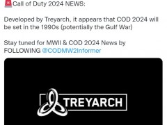 网传COD 2024年新作细节 T组负责，或讲述海湾战争