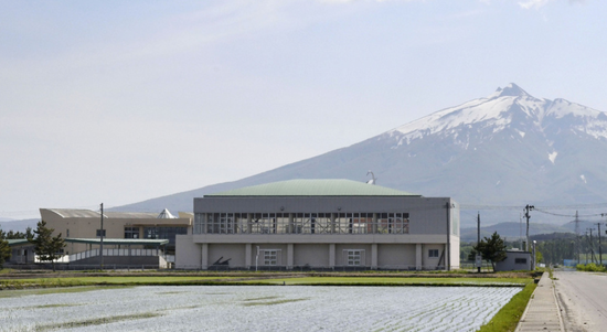 日本青森县一所废弃小学(共同社)